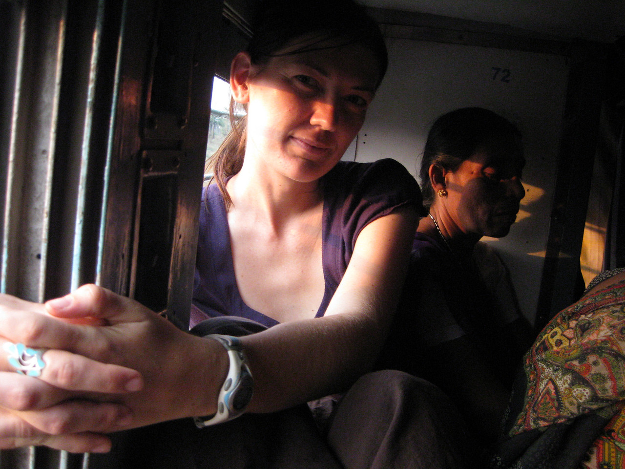 commuter train in India
