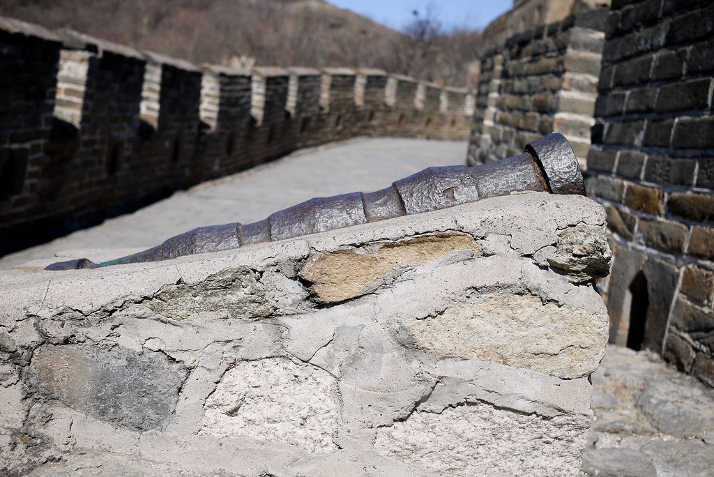 Old cannon on the Great Wall of China Old cannon on the Great Wall of China