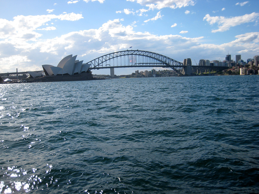 Views of the Sydney Harbor from the ferry. 