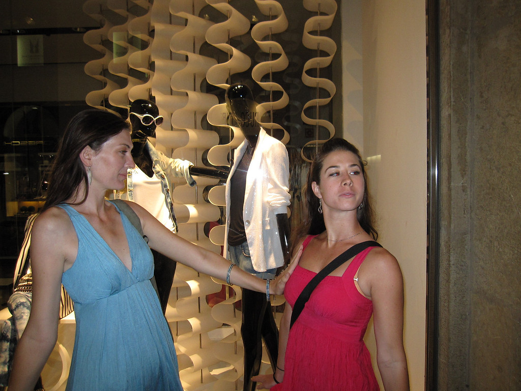 posing like the mannequins