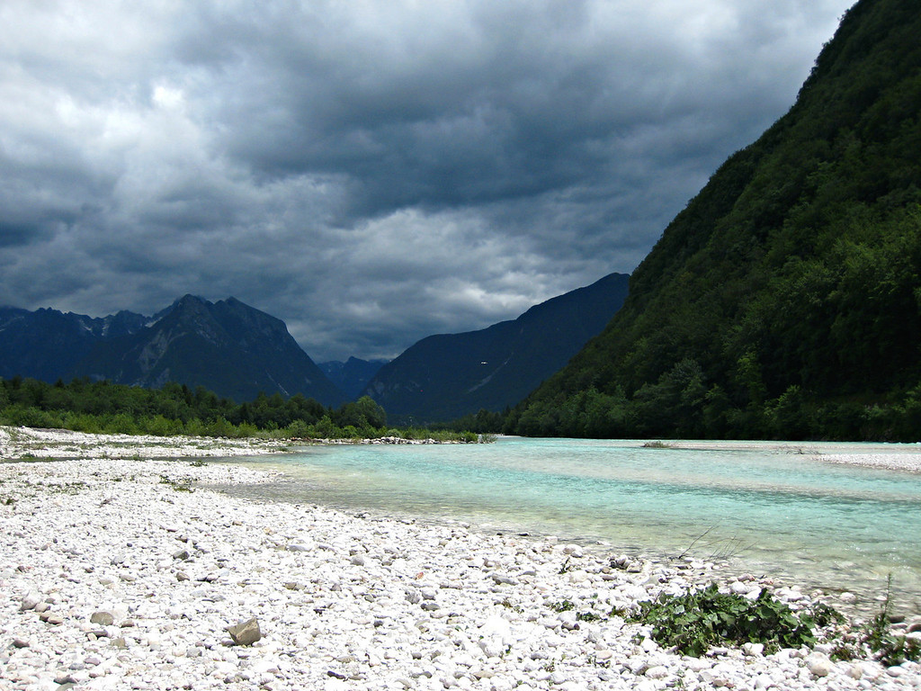 soca river in slovenia was a stop on my 1-year itinerary around the world