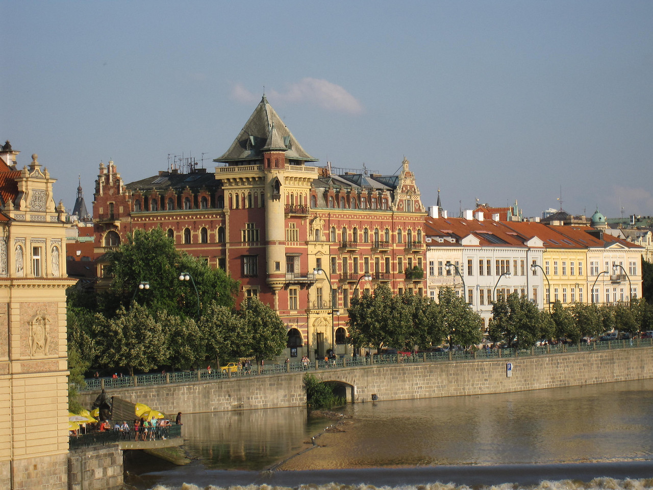 View from the Charles Bridge of the river
