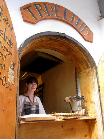 tredlnik stand in cesky krumlov old town