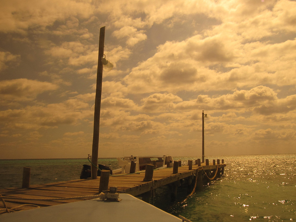 Caye Caulker dock Belize culture