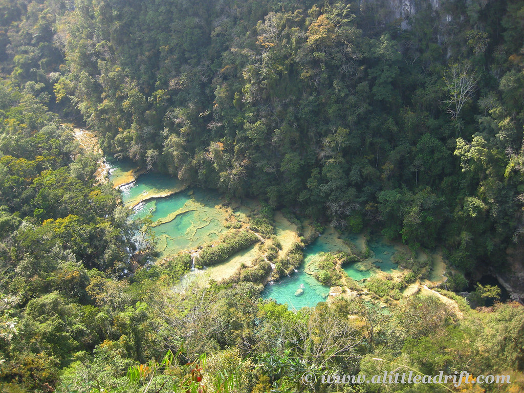 Semuc Champey waterfalls Lanquin, Guatemala.