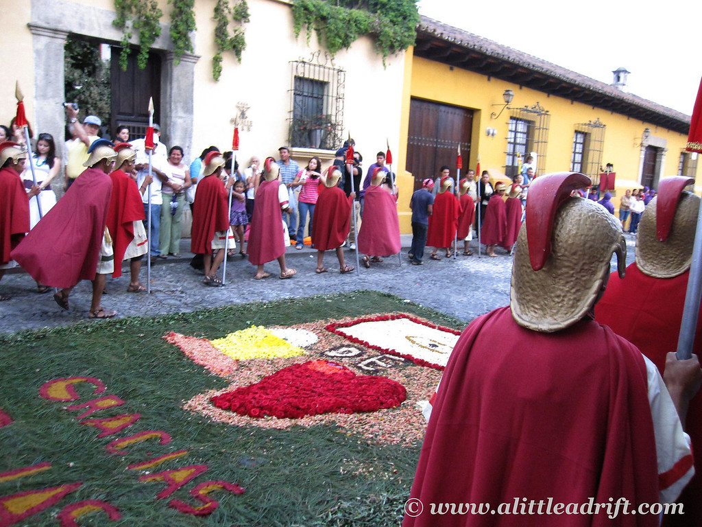 romans in the processional route