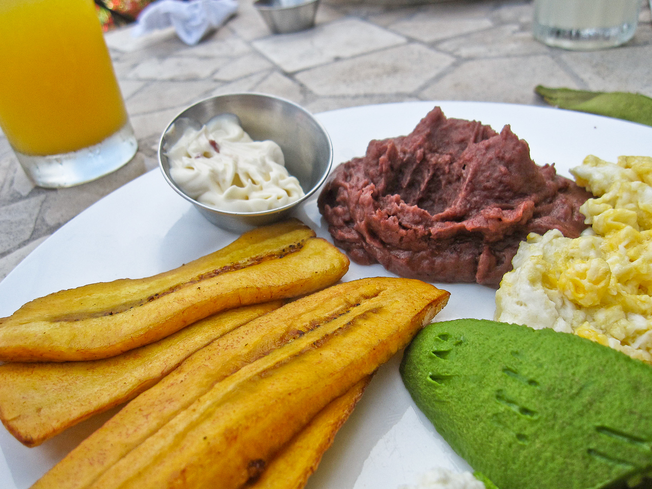 Eating in Copan Ruins Honduras