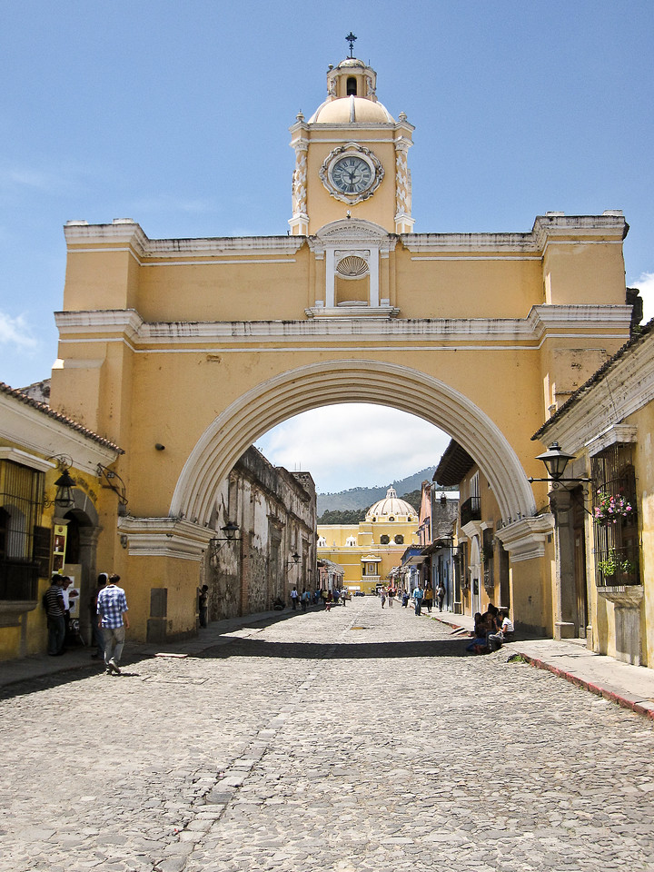 The streets of Antigua are cobbled and lovely.