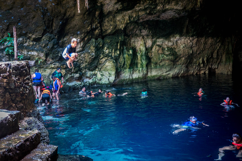 cenote chacsinicche is so fun for older kids on vacation in the yucatan