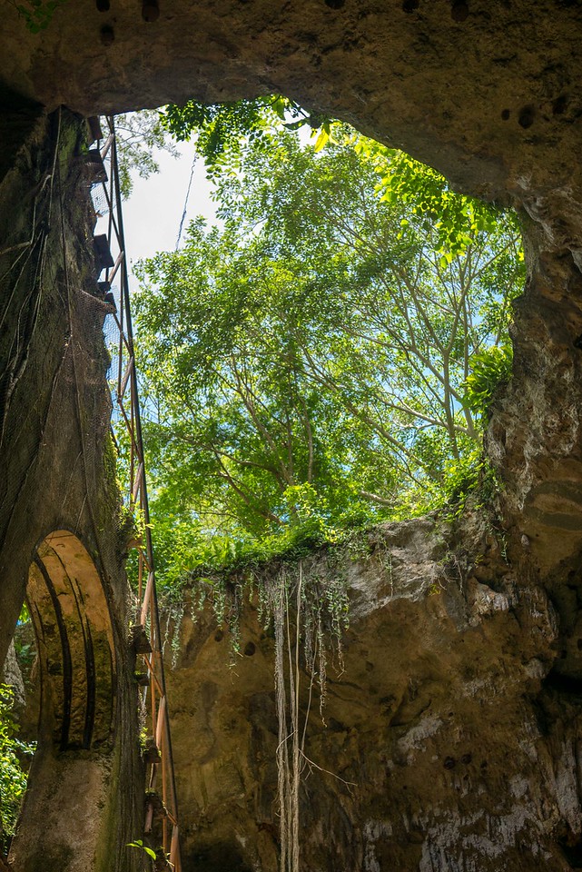 cenote chacsinicche with kids in the yucatan