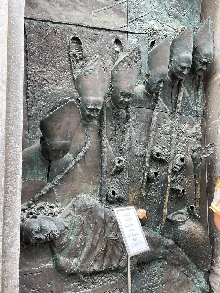 pope door Ljubljana cathedral is one of the best things to do 