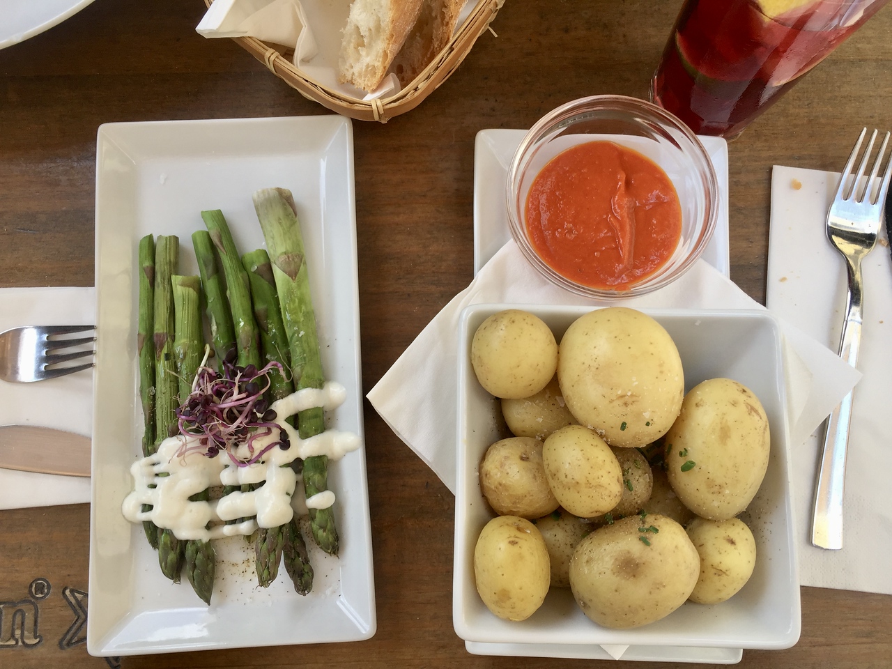 Dinner in spain for vegetarians