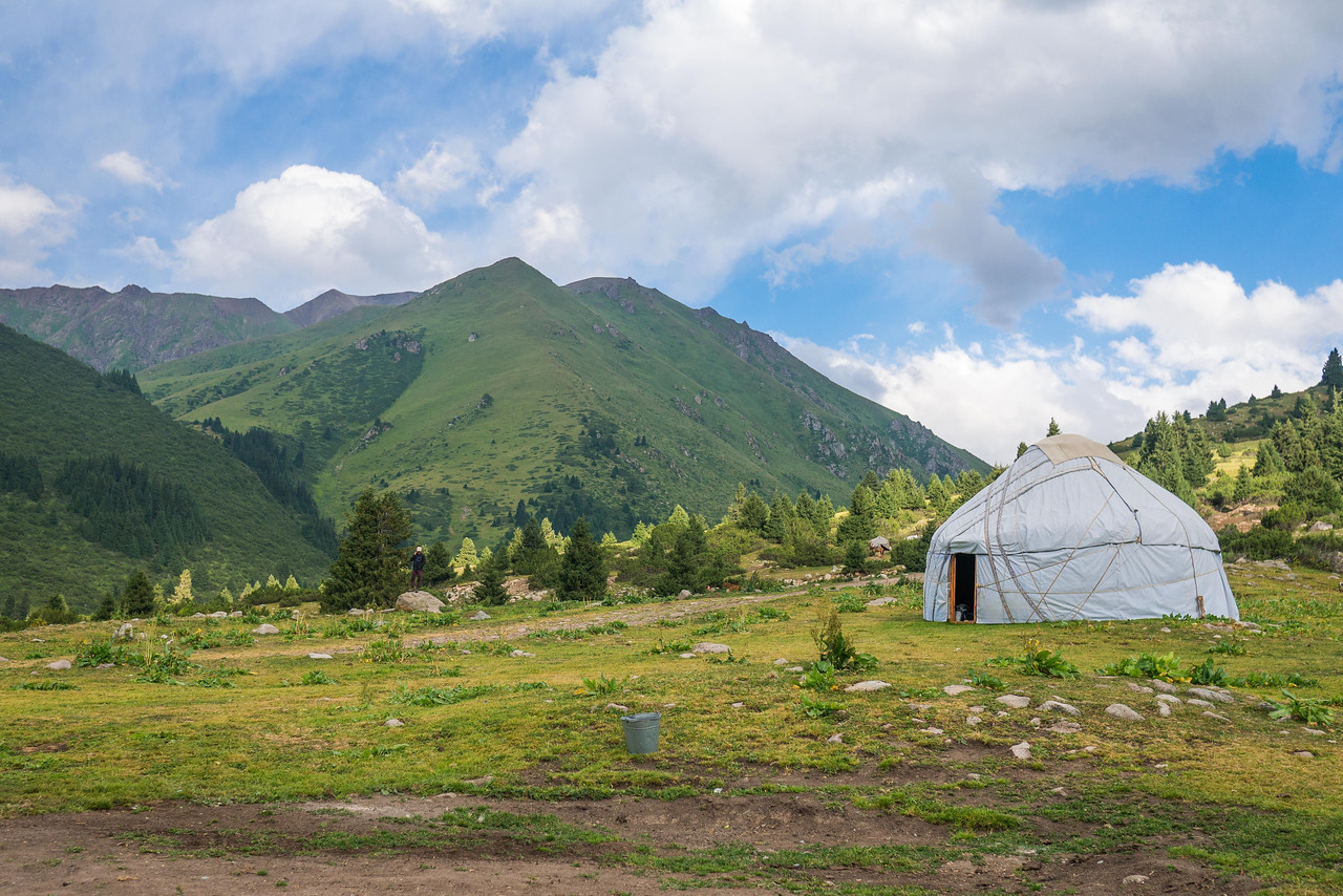 yurt in the mountains of Kyrgyzstan 
