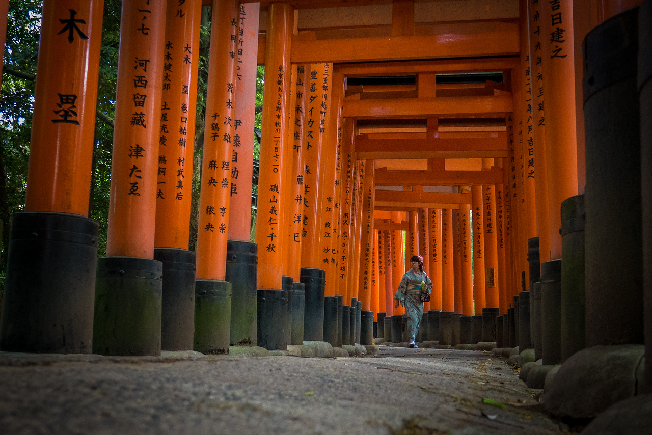 Fushimi Inari Shrine in Kyoto, Japan