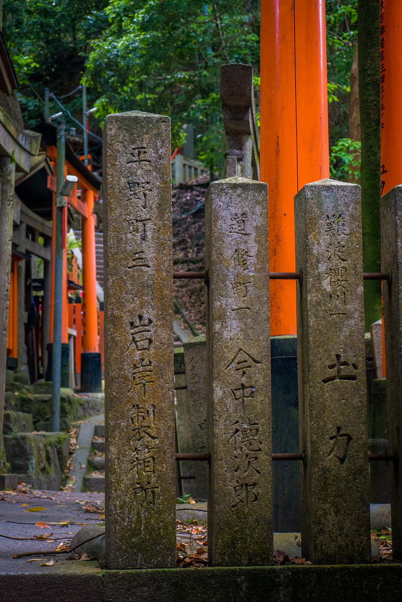 Orange torii gates at Fushimi Inari Shrine
