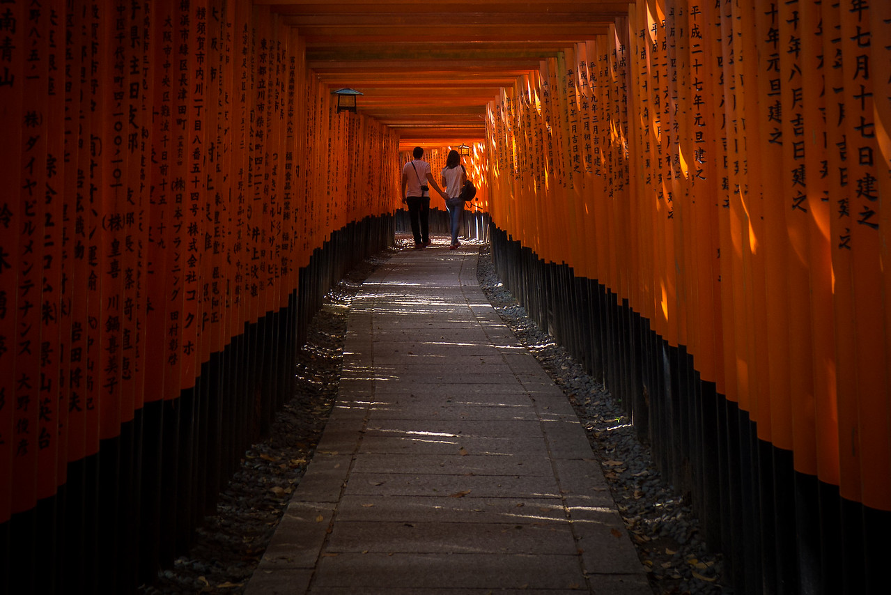 Fushimi Inari Shrine in Kyoto, Japan.