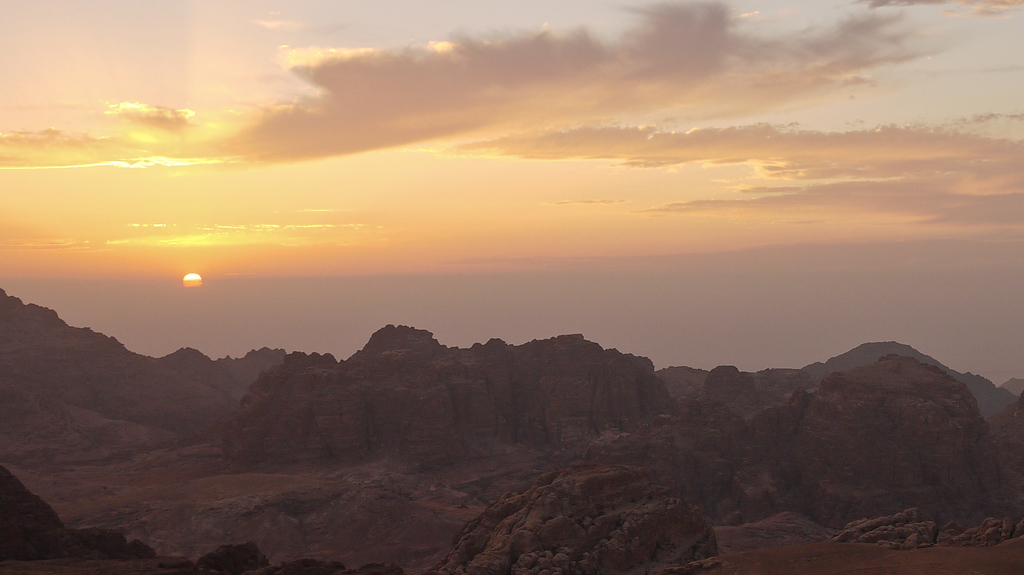 Sunset in Wadi Musa, Jordan