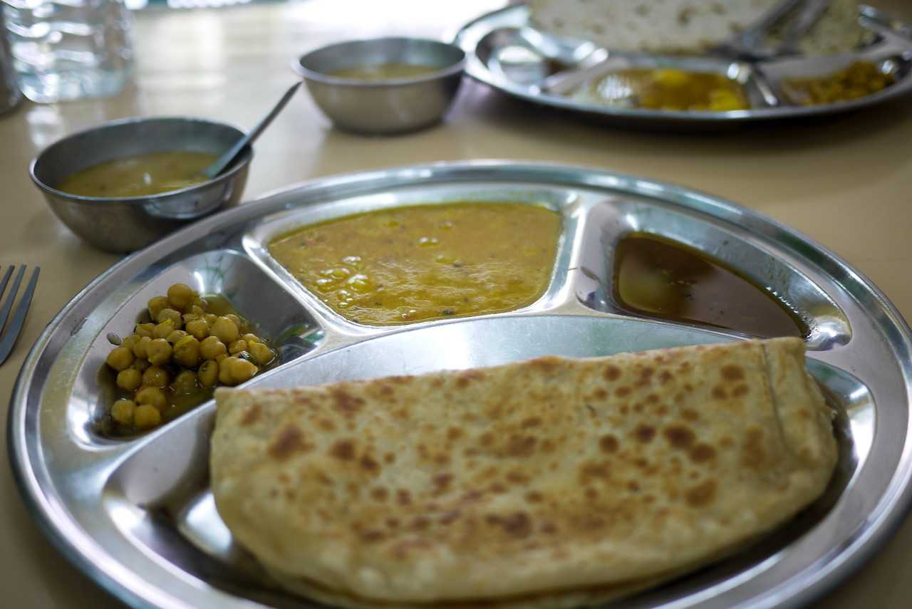 plate of indian food