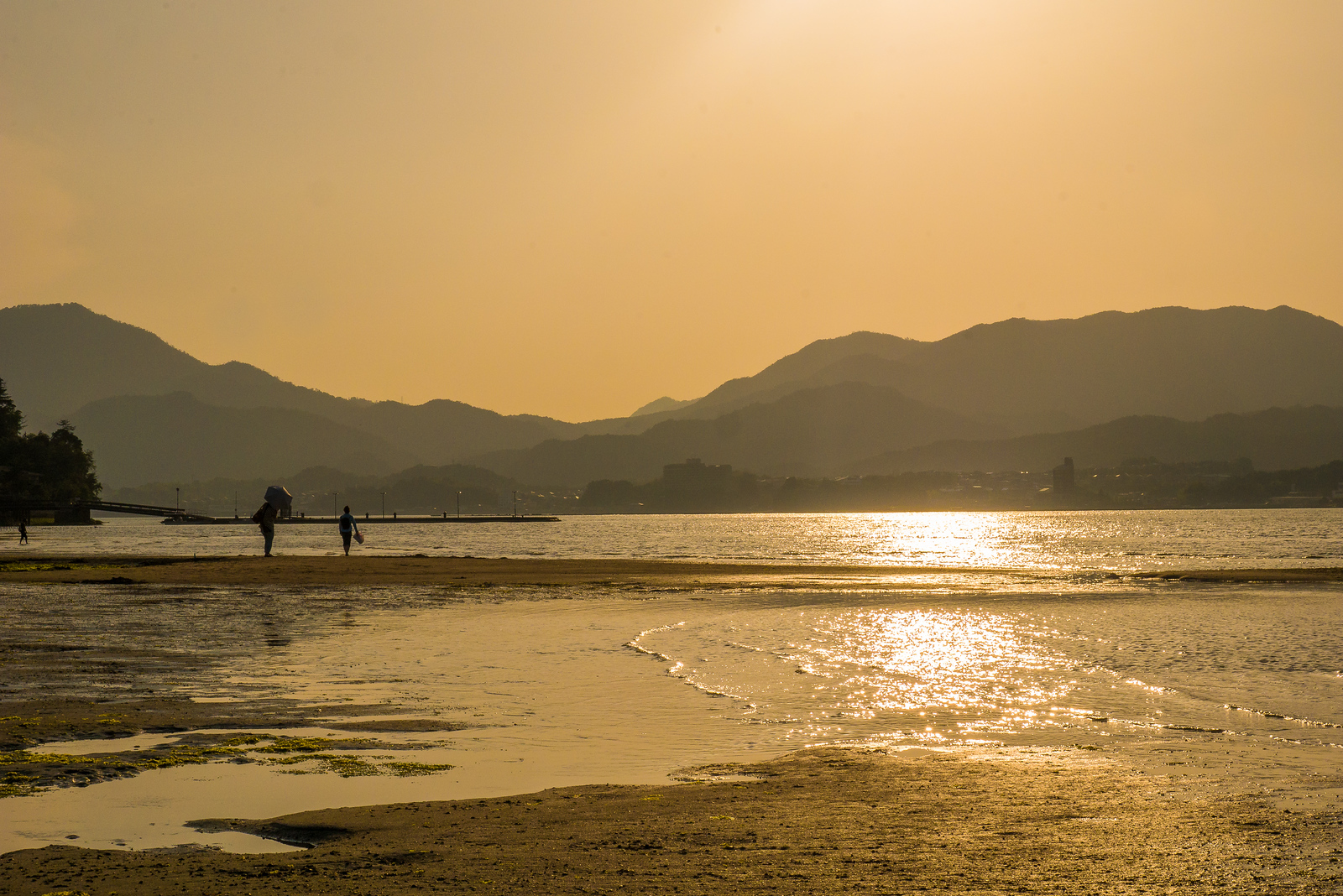 Sunset on Miyajima Island, Japan.
