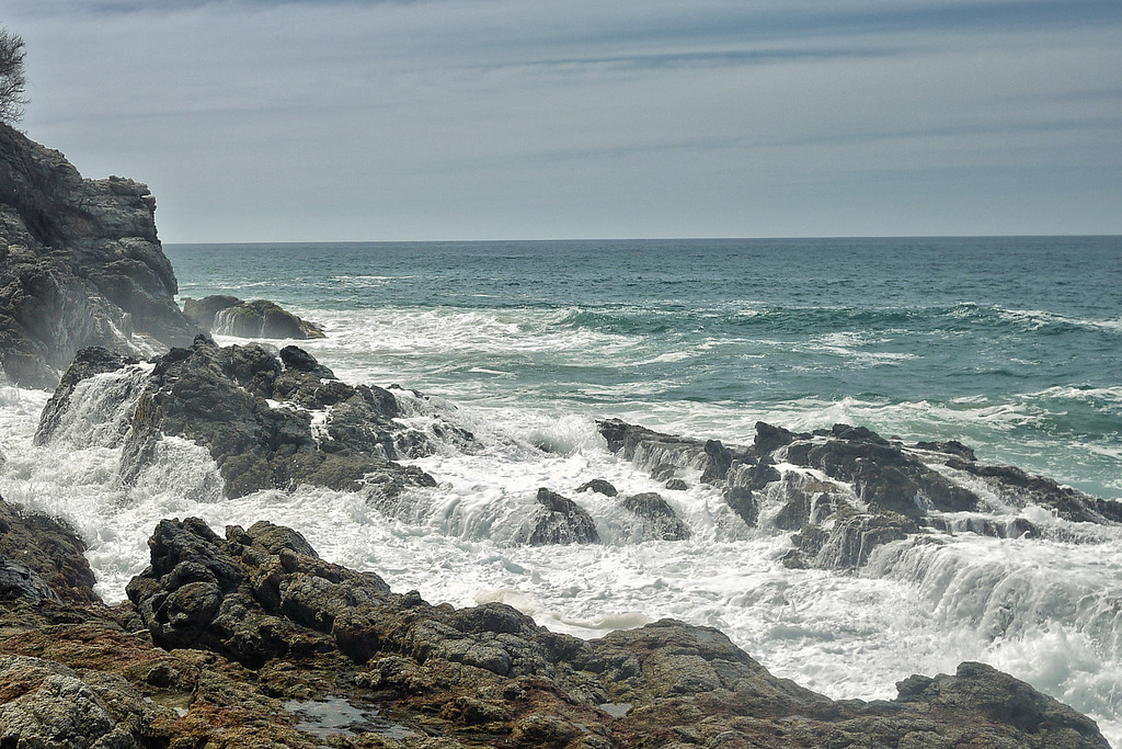 a mud beach in near San Pancho, Mexico