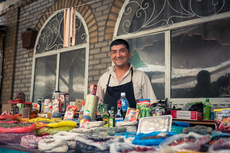 vendor at Osh Jayma Bazaar