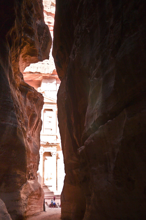 Treasury from the Siq, Petra, Jordan.