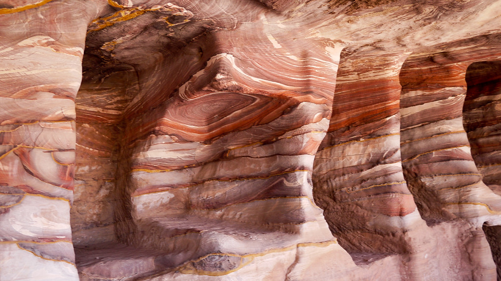 sandstone closeup in Petra
