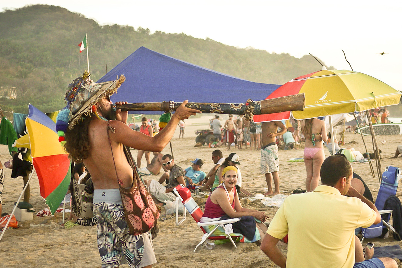 living on a mexican beach