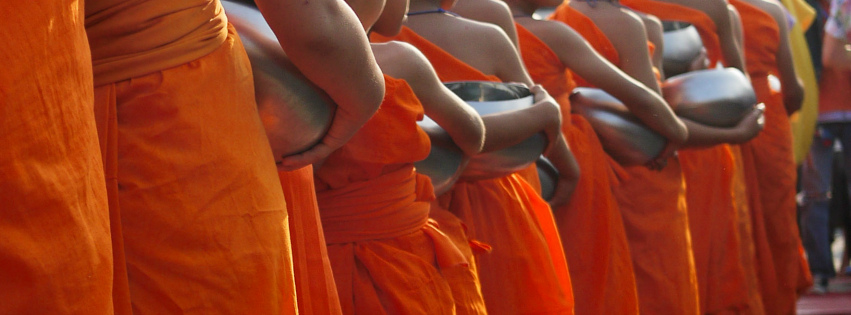 monks in Thailand
