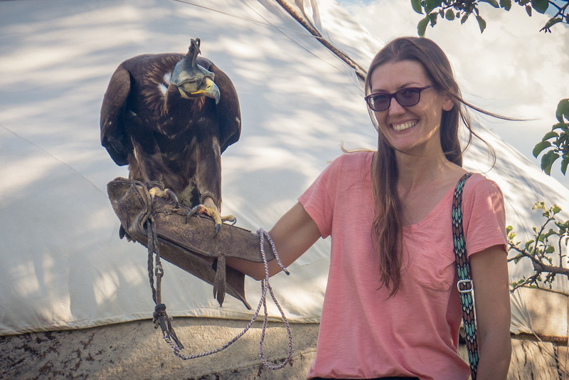 Bonding with a beautiful Golden Eagle