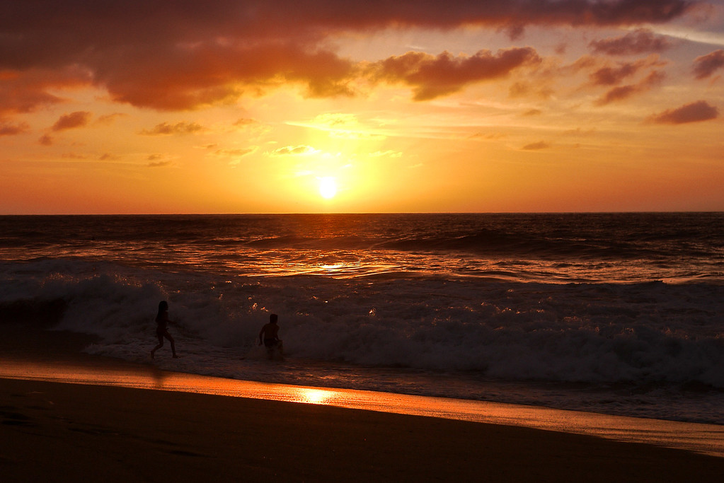 sunset in San Pancho