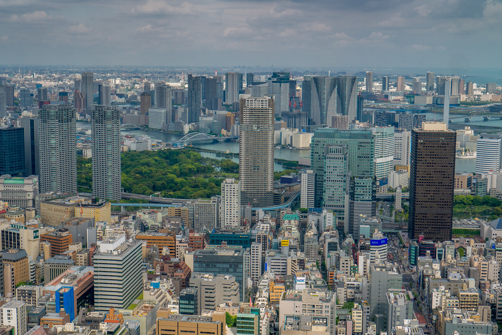 tokyo cityscape from tokyo tower