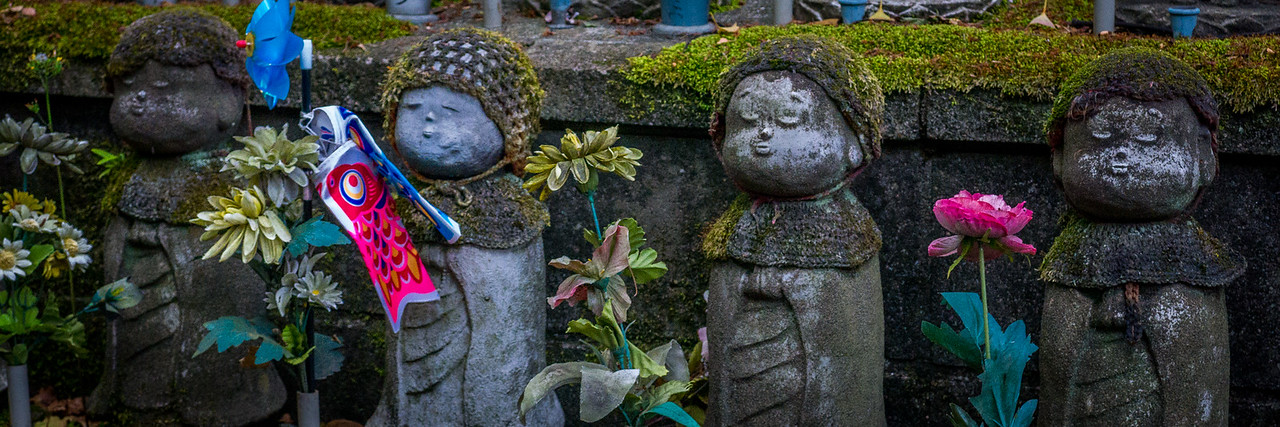 Jizo statues at Zojo-ji Temple