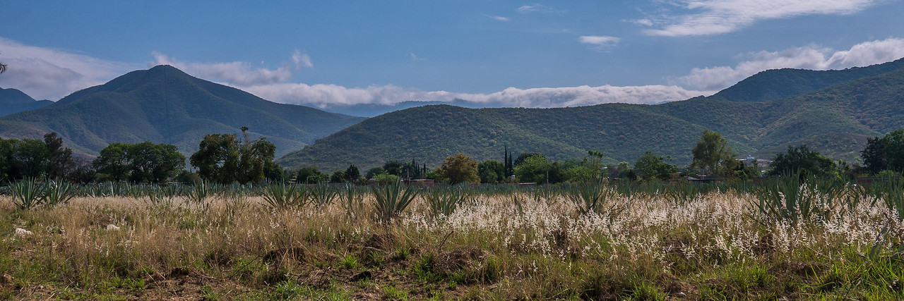 Tomaltepec mountains in the Oaxaca Valley on a sunny day