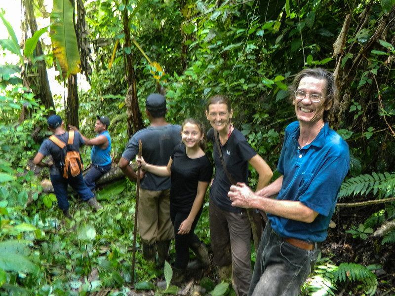 hiking in a sustainable community in Panama