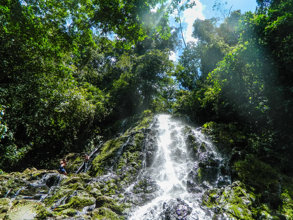 A gorgeous day for the waterfall hike at Silico Creek, Panama.