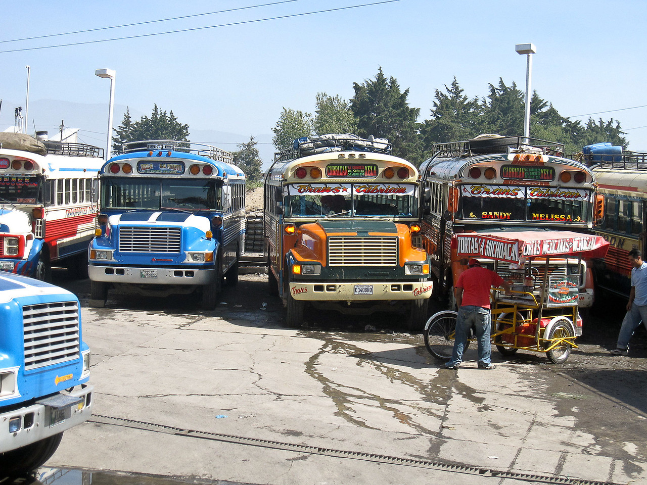the Spanish language school had us using chicken buses to get to our volunteer projects