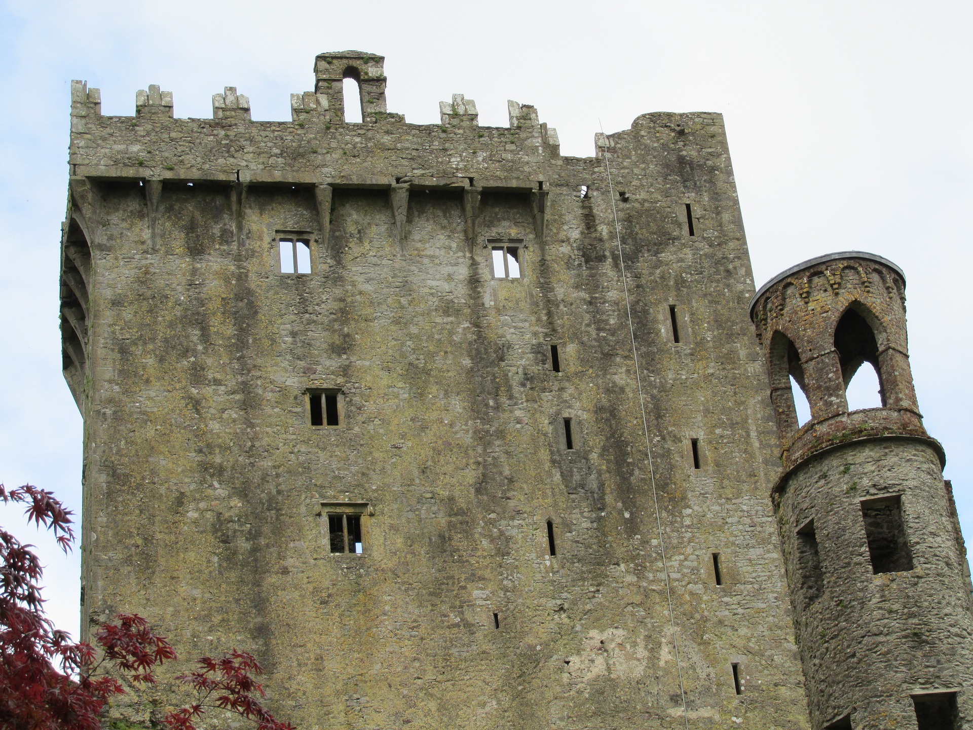 View of the outside of Blarney Castle near Cork, Ireland