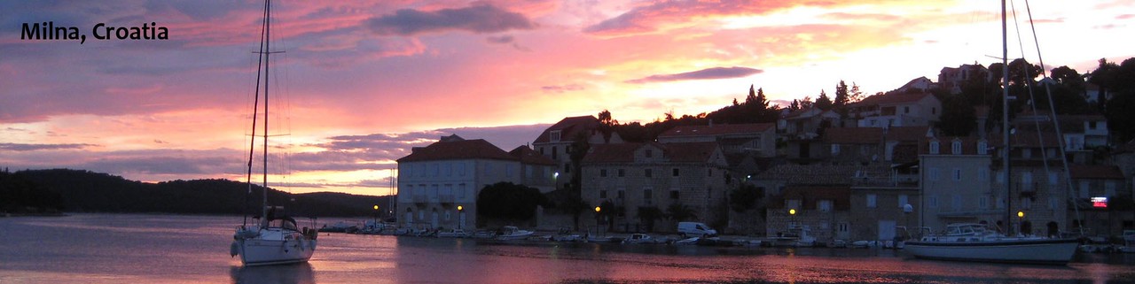 Watching Sunset in Milna, Croatia