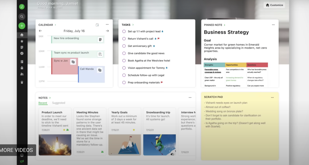 Evernote for travel journaling
