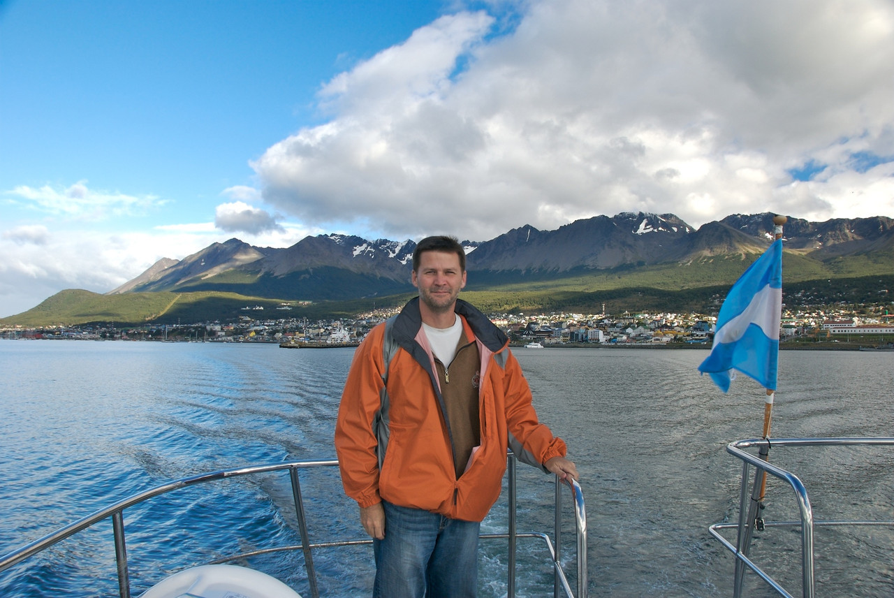 Hodson in Ushuaia, at the end of the world