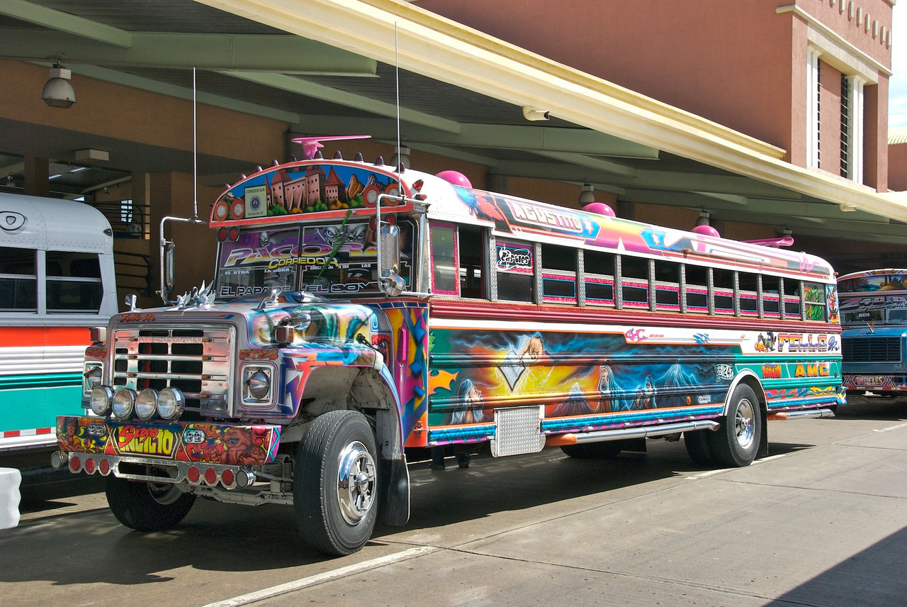 chicken buses Central America