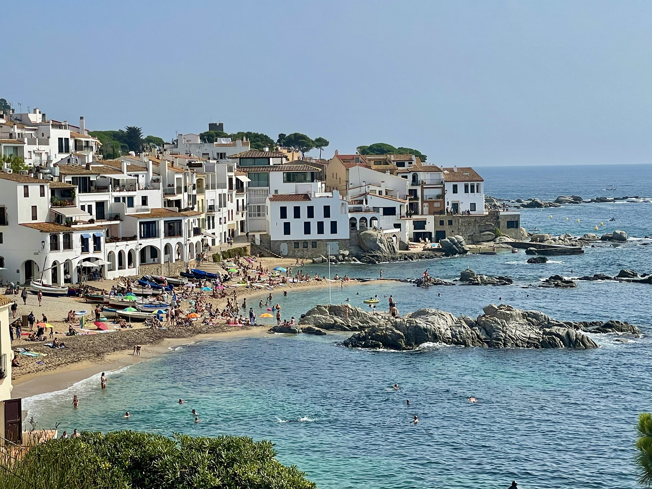 Palafrugell in Catalunya is mostly for tourists and summer homes, but it's gorgeous.