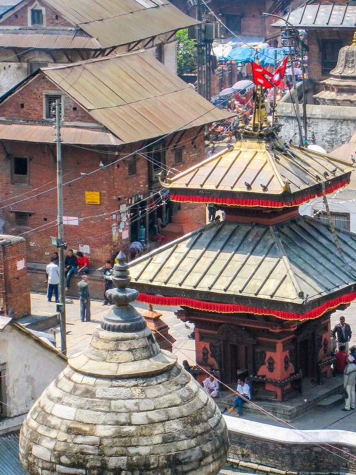 temples in durbar square while traveling in Kathmandu