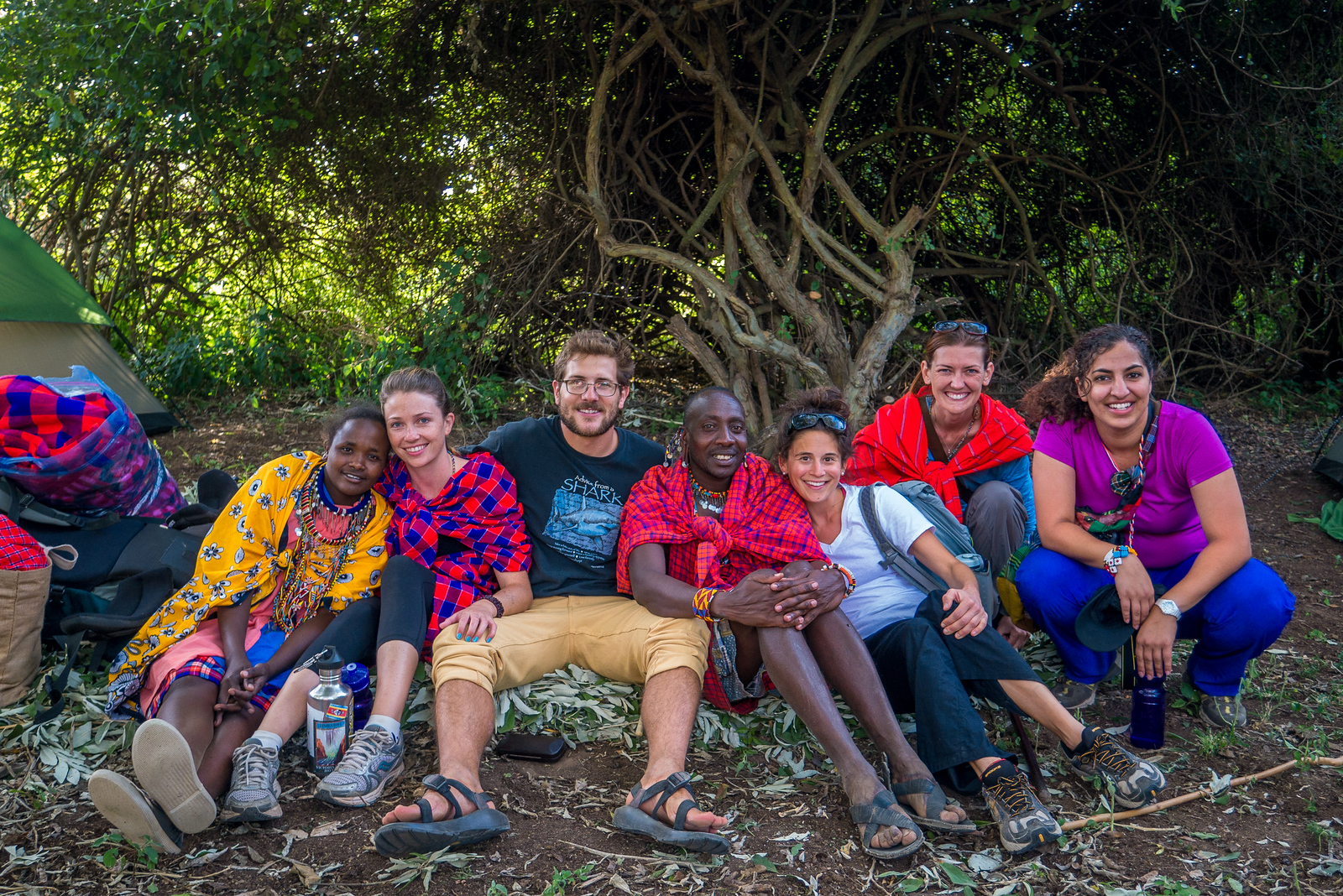 Our group visiting the Maji Moto Camp, I was the only non-doctor or nurse in the group.