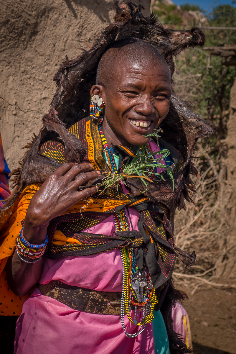 ceremony at Maasai Widow's Village in Kenya