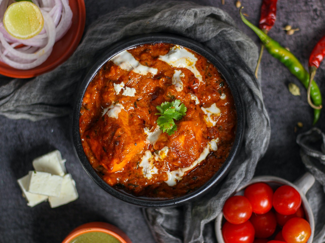 paneer tikka masala traditional indian food