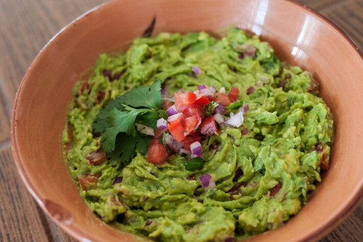 a party guacamole should be spicy and delicious