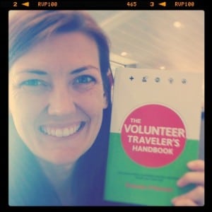 Me and my book! volunteer travel
