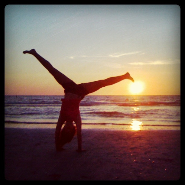 beach cartwheel